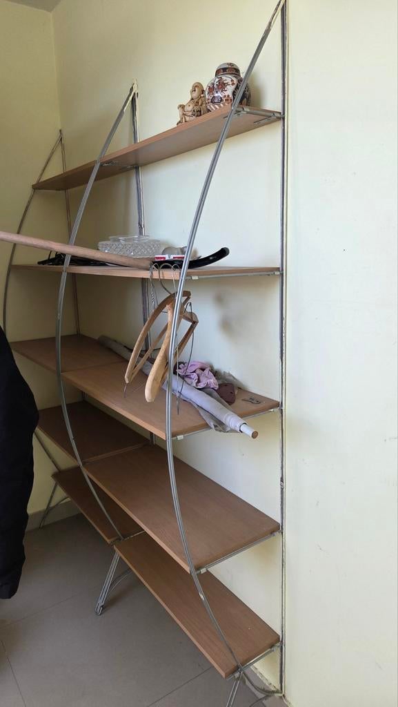 Stellingkast met houten planken, Huis en Inrichting, Kasten | Stellingkasten, Ophalen