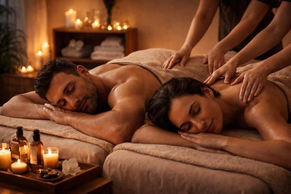 Unieke massage voor koppels, ervaar de relax-duomassage, Ontspanningsmassage