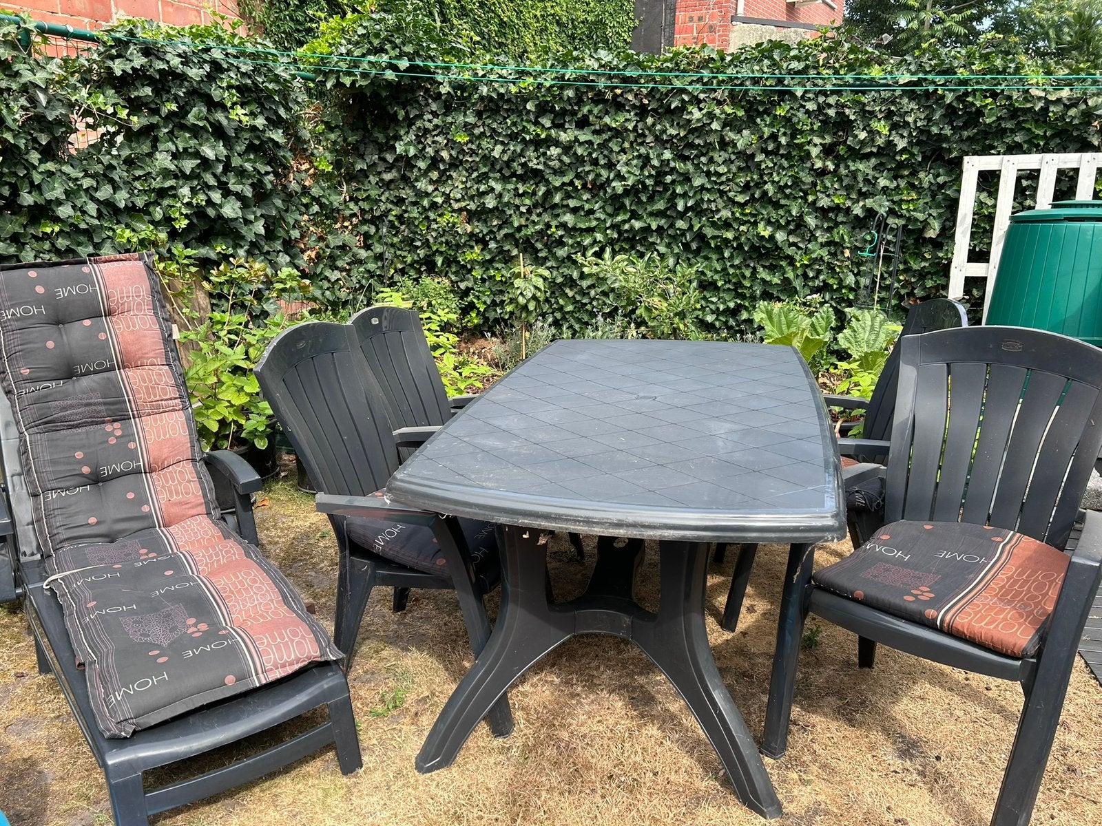 Tuintafel met stoelen, Tuin en Terras, Ophalen, Zo goed als nieuw