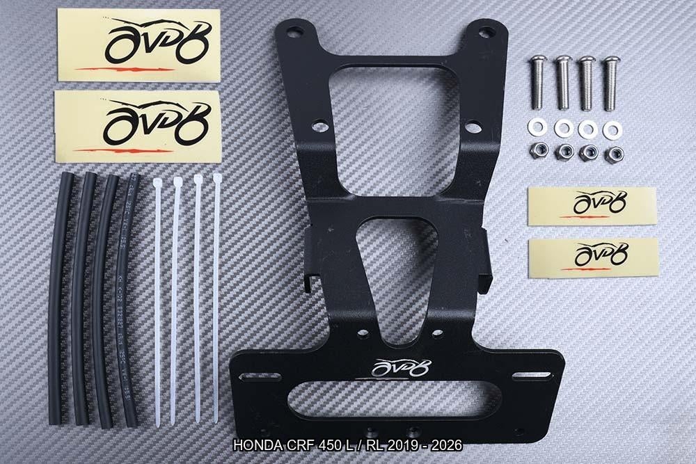 Support de plaque Court AVDB HONDA CRF 450 L RL 2019 - 2026, Motos, Accessoires | Autre, Neuf, Enlèvement ou Envoi