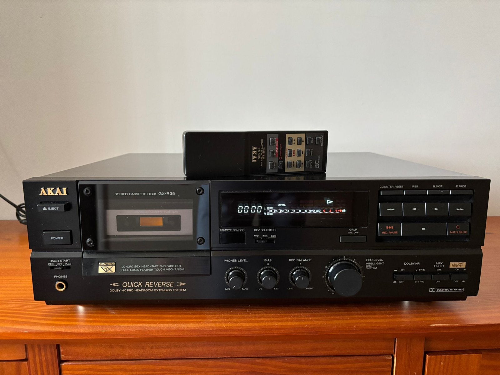 Akai high end cassettedeck, Audio, Tv en Foto, Cassettedecks, Akai, Auto-reverse, Ophalen