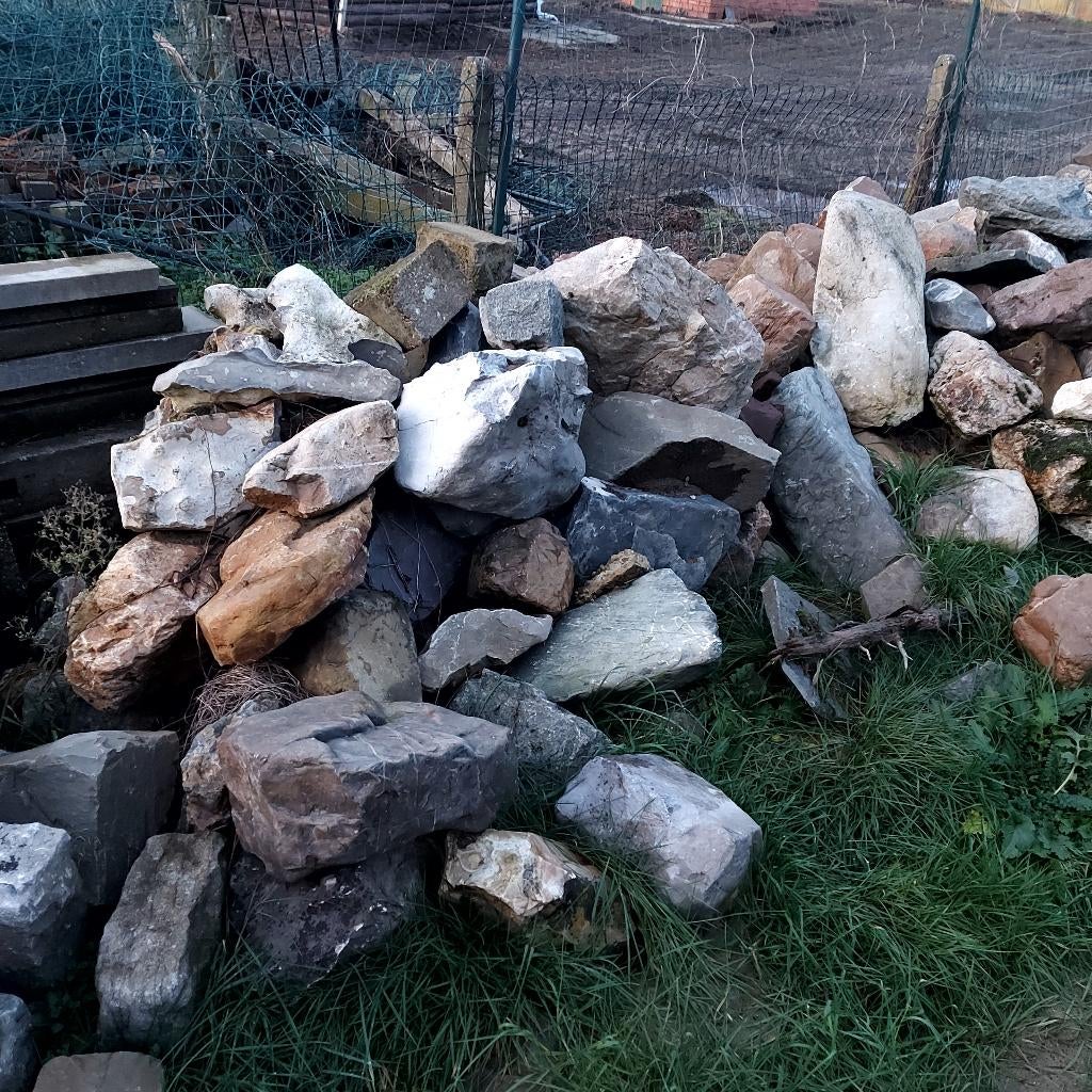 Groot lot mooie en grote rotsen/stenen tuindecoratie, Tuin en Terras, Ophalen, Overige materialen, Overige typen, Zo goed als nieuw