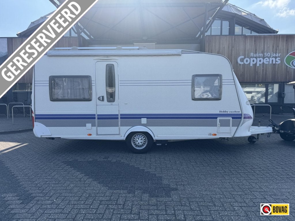 Hobby Excellent 460 UFE 2007 MOVER + LUIFEL!, Caravans en Kamperen, Rondzit, Hobby, Lengtebed, 4 tot 5 meter