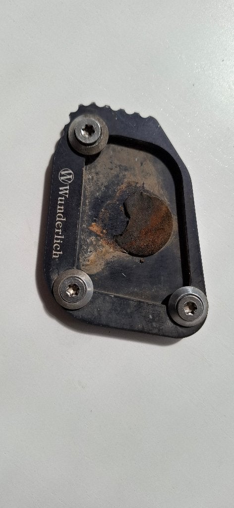 Zijpikkel verbreedplaat voor moto BMW GS 1200, Ophalen, Gebruikt