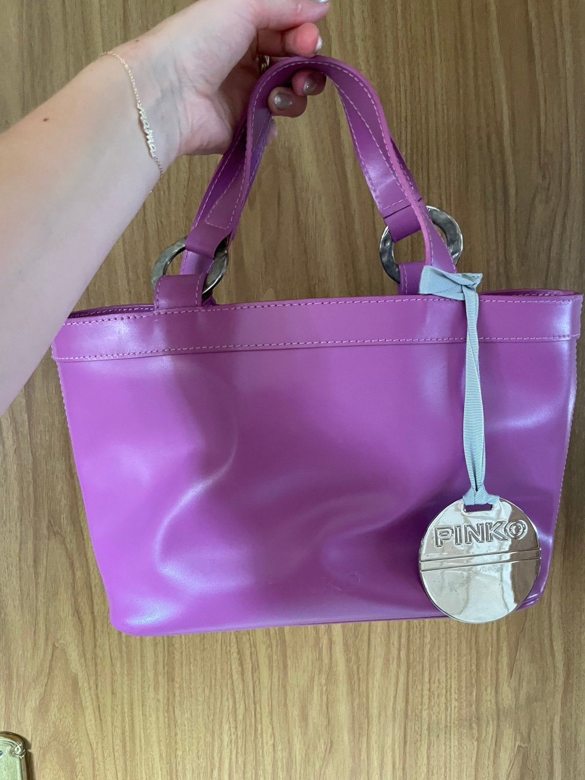 Fushia handtas pinko, Ophalen, Gebruikt, Roze, Handtas