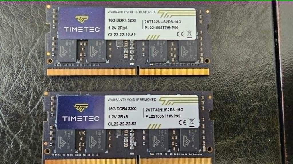 2 x 16G DDR4 3200, Computers en Software, RAM geheugen, Ophalen, 32 GB, DDR4, Zo goed als nieuw