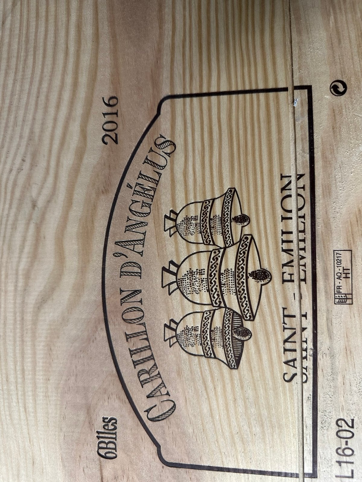 Chateau Carillon d’Angelus 2016 (12 bouteilles) caisse, Collections, Neuf, Pleine, Enlèvement, Vin rouge