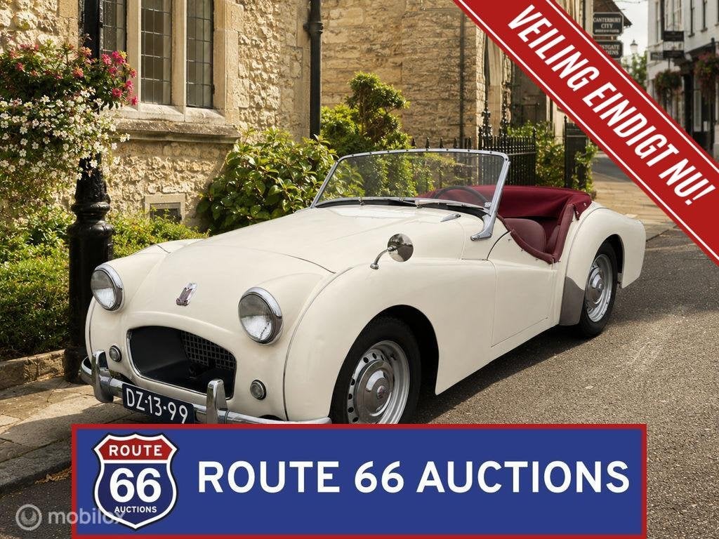 Triumph TR2 | 1955 | Route 66 Auctions, Autos, Achat, Entreprise, Boîte manuelle, Triumph