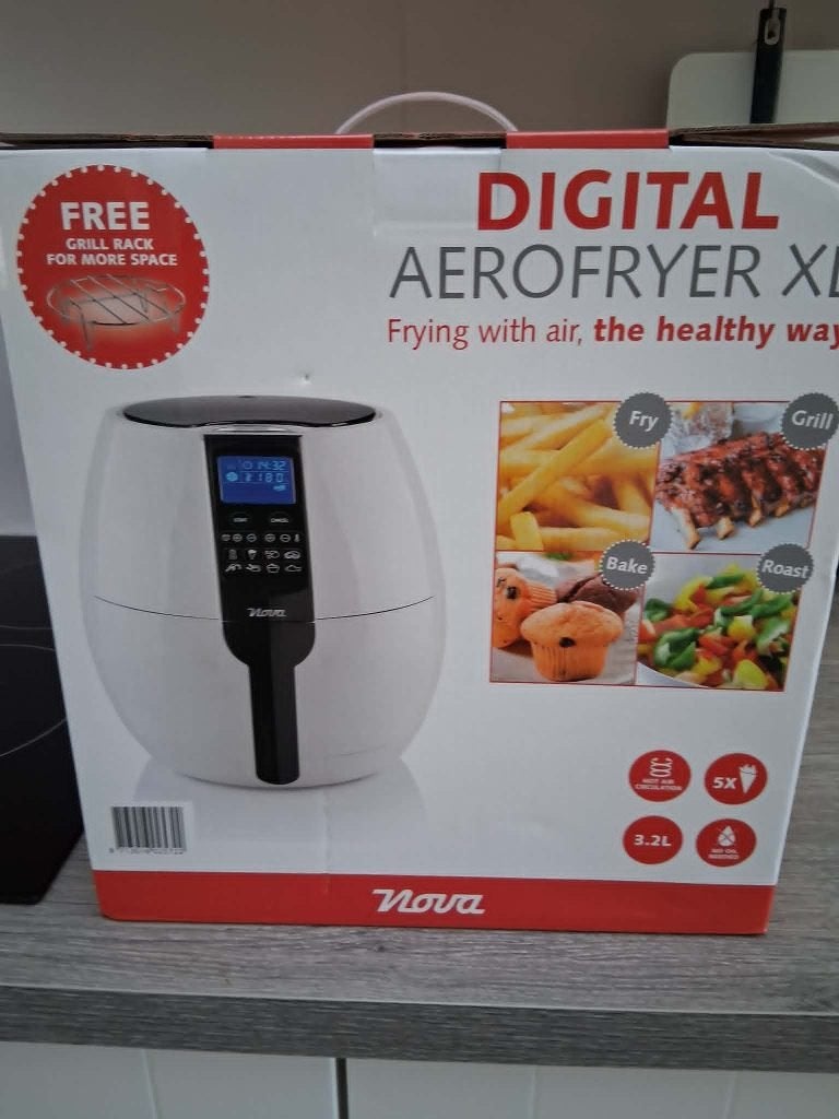 Nieuwe Digital Aerofryer Nova XL, Ophalen, Nieuw, Airfryer XL