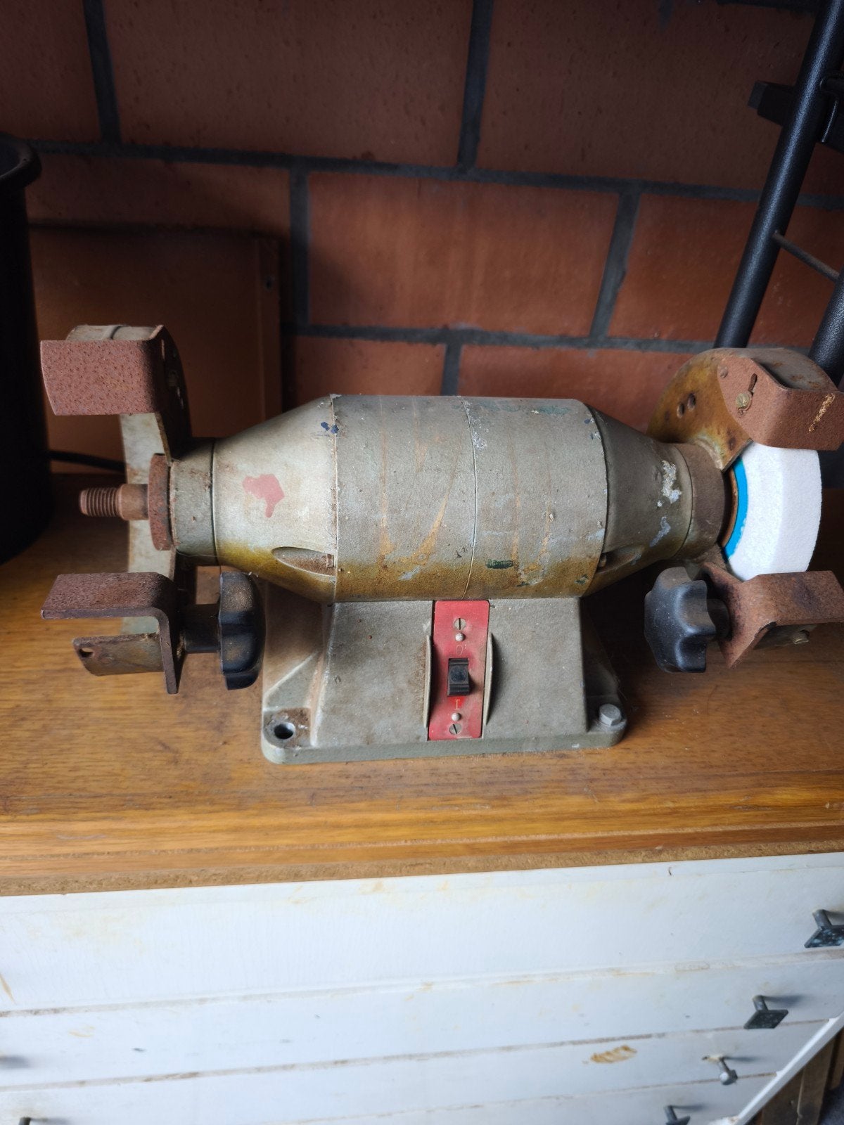 slijpsteen machine, Ophalen, Gebruikt, Werkbankslijpmachine