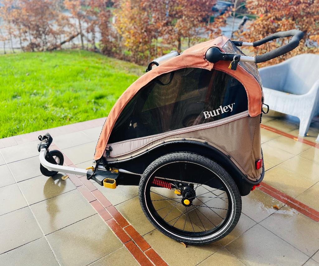 Fietskar Burley Cub X, Fietsen en Brommers, Fietsaccessoires | Aanhangwagens en Karren, Ophalen, Gebruikt, Opvouwbaar, Burley