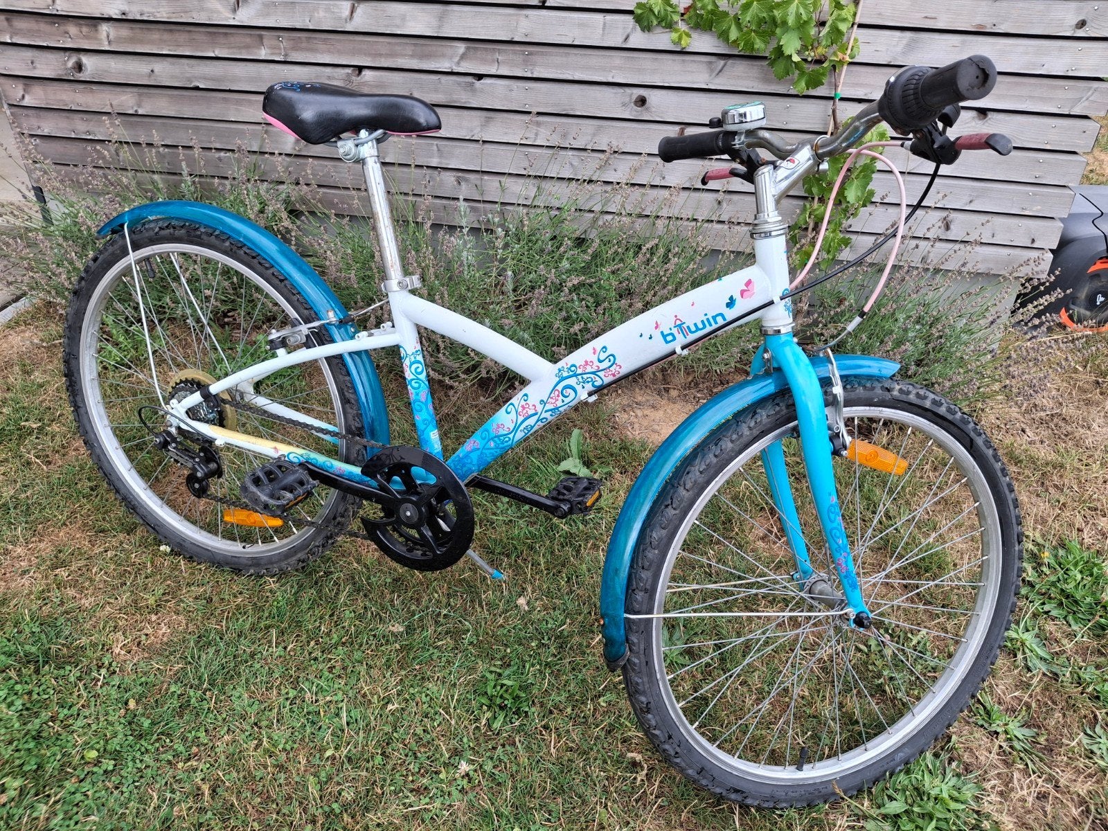 Vélo fille 24 pouces, Vitesses, Utilisé, BTwin Décathlon, Frein sur jante