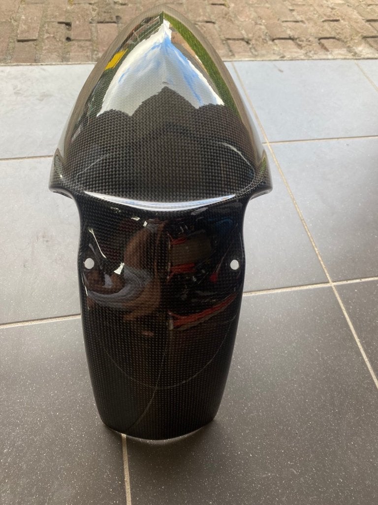 Carbon voorspatbord BMW R1200S, Motoren, Ophalen, Gebruikt
