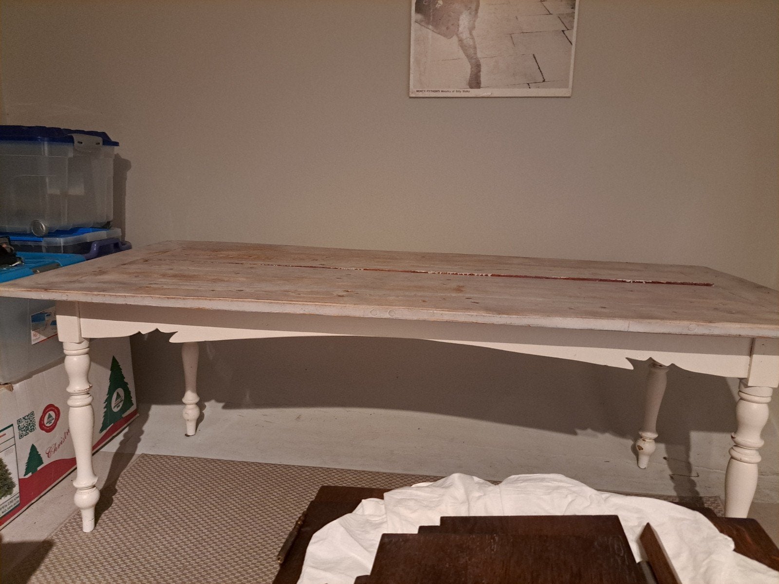 eettafel, Enlèvement