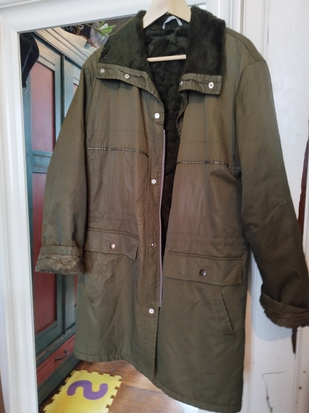 Magnifique parka homme kaki imperméable Made in Finland, Enlèvement, Comme neuf, Vert