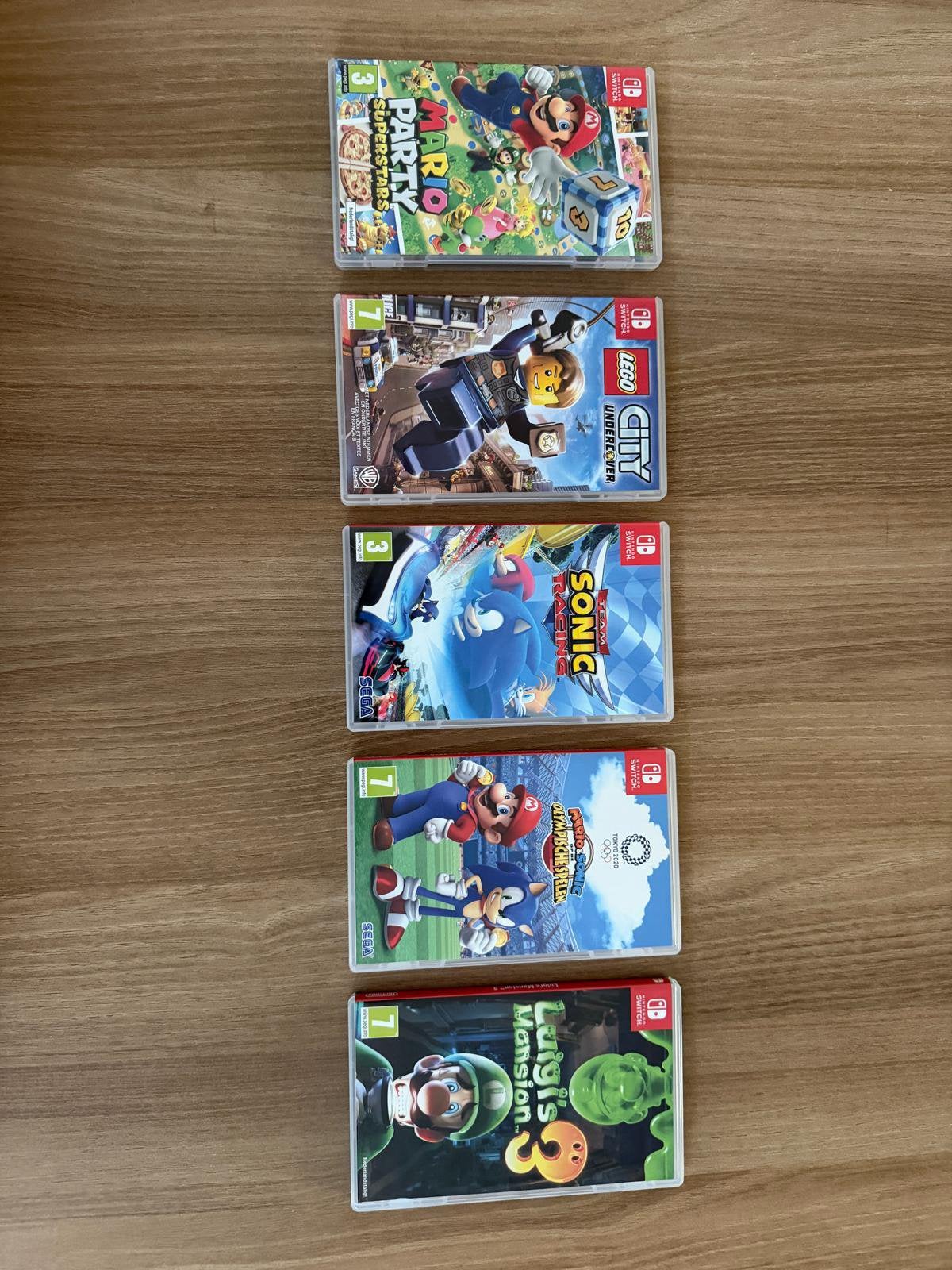 Nintendo switch Gamebundel 5 games: Luigi’s mansion en meer!, Enlèvement, Comme neuf, À partir de 3 ans