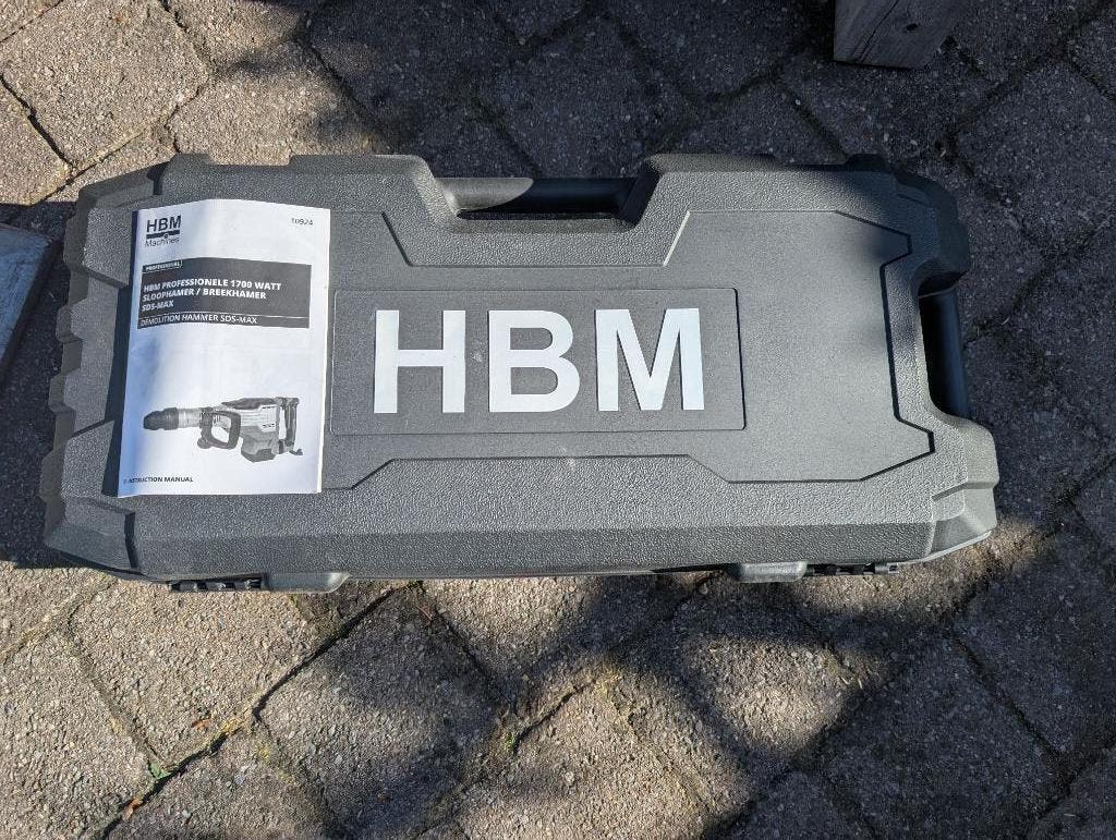 Sloophamer Breekhamer 1700Watt 45Joule, punt + platte beitel, Doe-het-zelf en Bouw, Gereedschap | Boormachines, Zo goed als nieuw