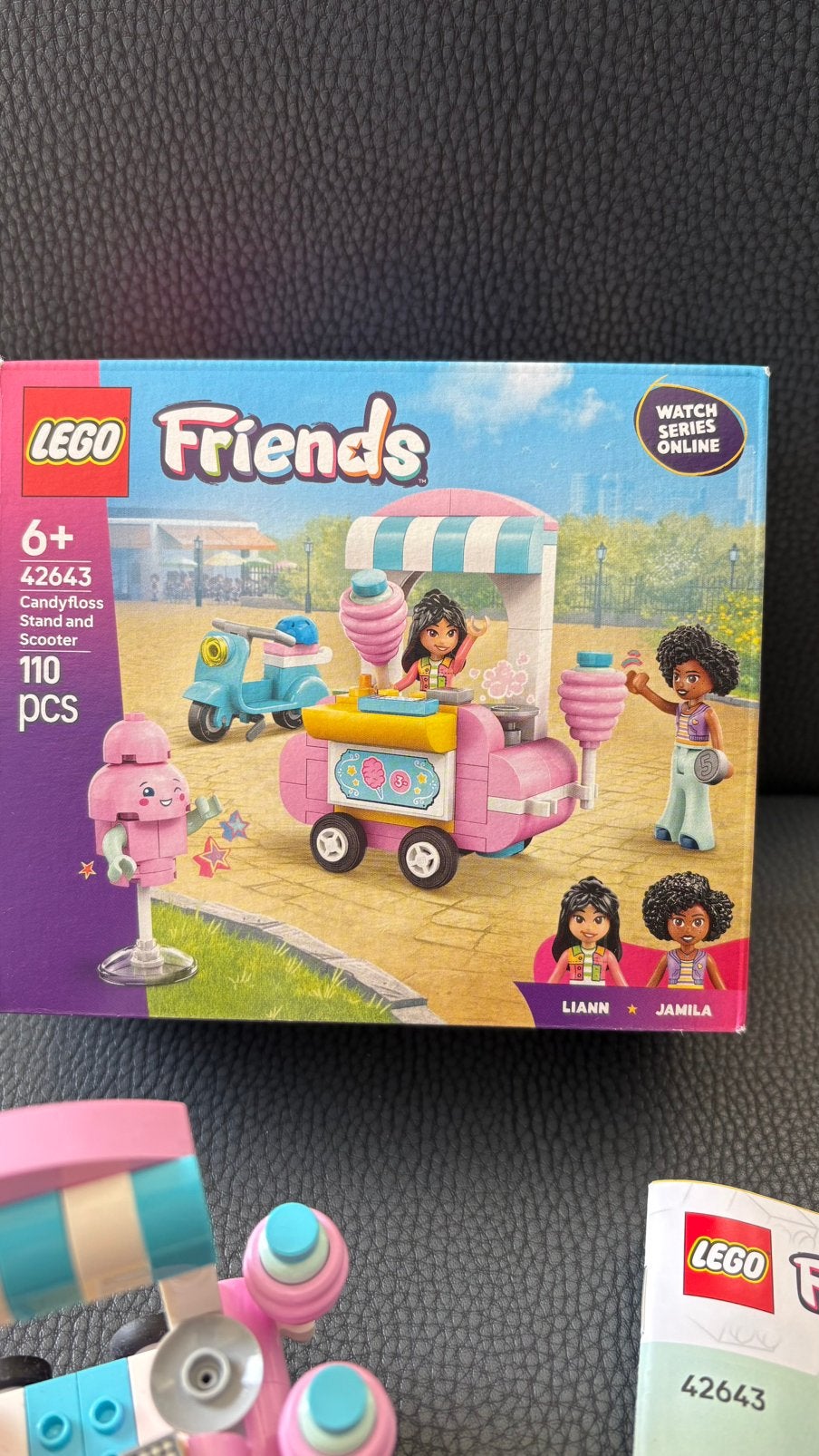 Lego friends 6+ : Candy floss stand and scooter, Ophalen of Verzenden, Zo goed als nieuw, Lego, Friends