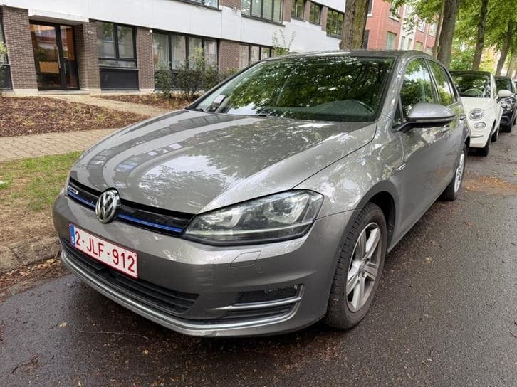Volkswagen Golf 1.4 TGI, Auto's, Automaat, Zwart, CNG (Aardgas), Leder