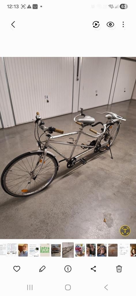 Tandem in goede staat, Enlèvement