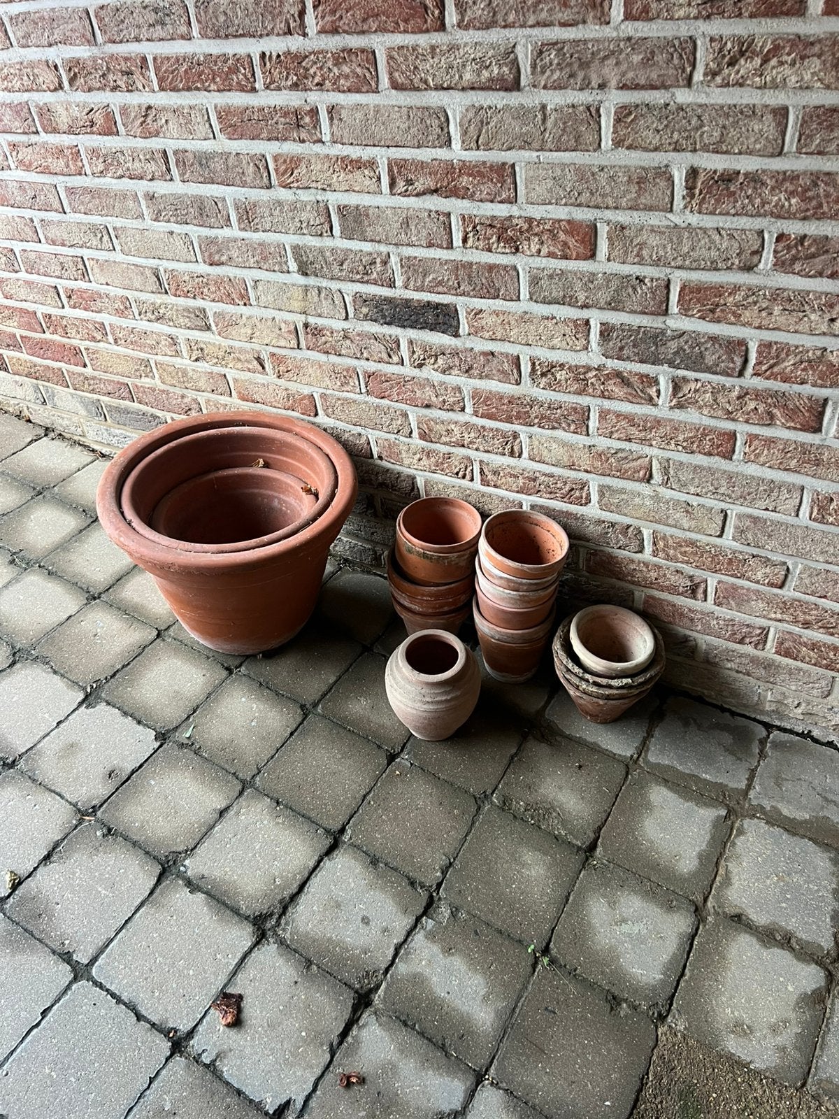 Terracotra, Enlèvement, Utilisé, Rond, Balcon