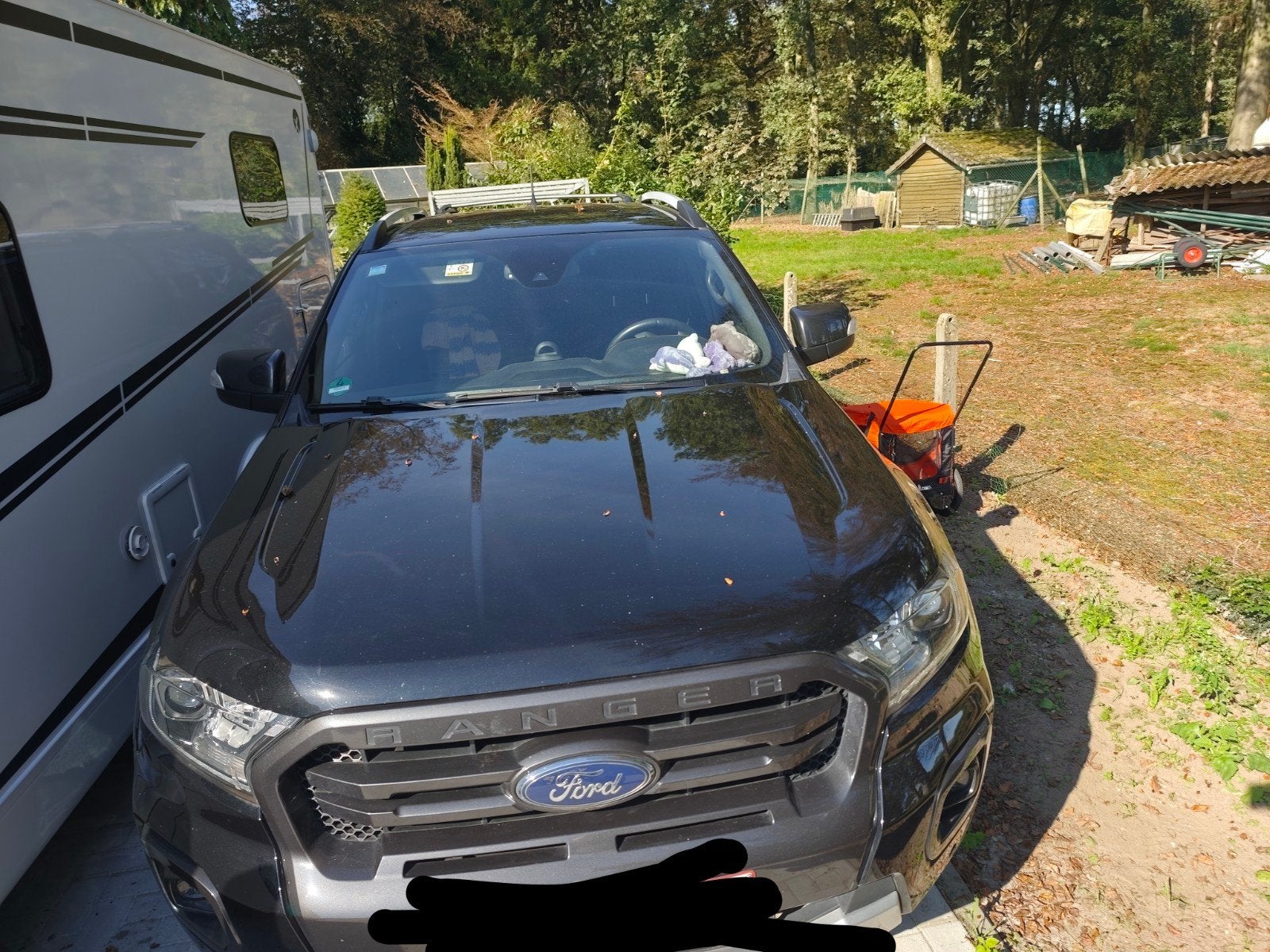 Ford Ranger wildtrak zwart met zwarte velgen, Autos, Achat, Noir, Diesel, Automatique