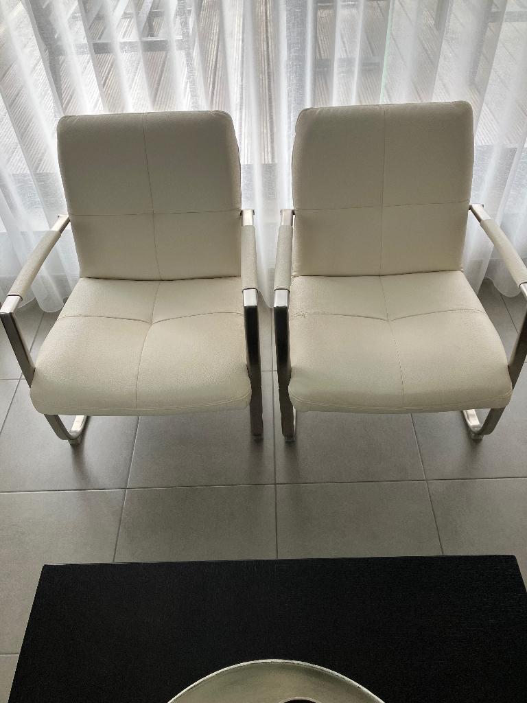 2 zeteltjes van het merk H&H samen €95 met inox frame, Maison & Meubles, Enlèvement