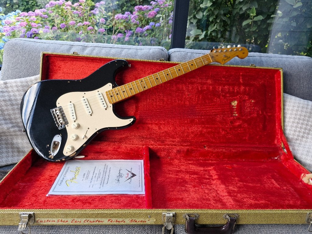 Stratocaster Tribute Eric Clapton 'Blackie', Enlèvement, Comme neuf, Guitare électrique