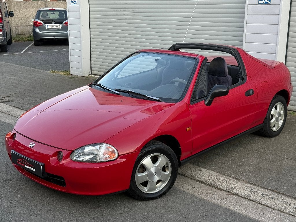 Honda CRX Del Sol 1.6 Benzine V-Tec | Automaat | 102.000 KM, Auto's, Stof, Zwart, Cabriolet, Bedrijf