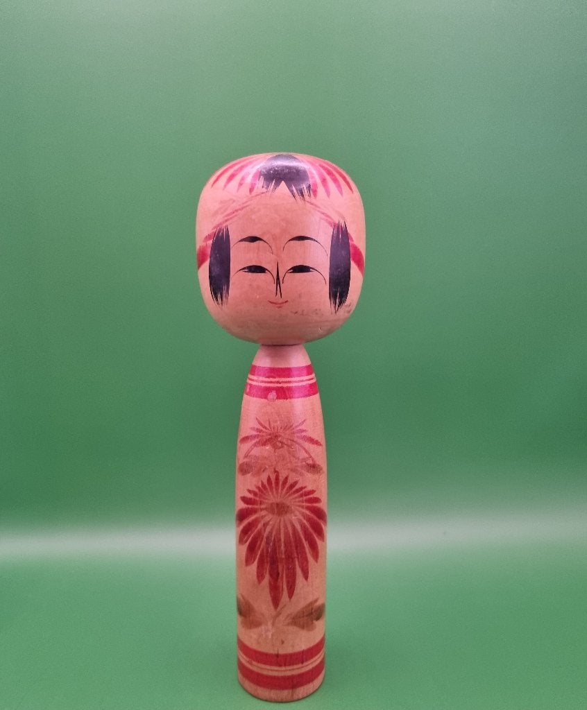 Vintage signé Togatta Kokeshi, Enlèvement ou Envoi, Japon, Bois, 17 cm