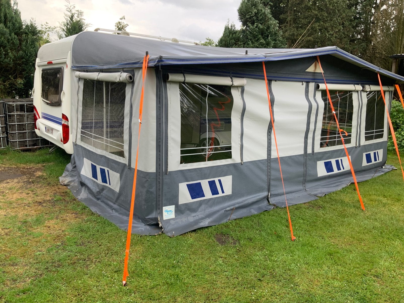 Auvent Levooz avec auvent et porte coulissante, taille 1025, Caravanes & Camping, Auvents, Enlèvement, Utilisé