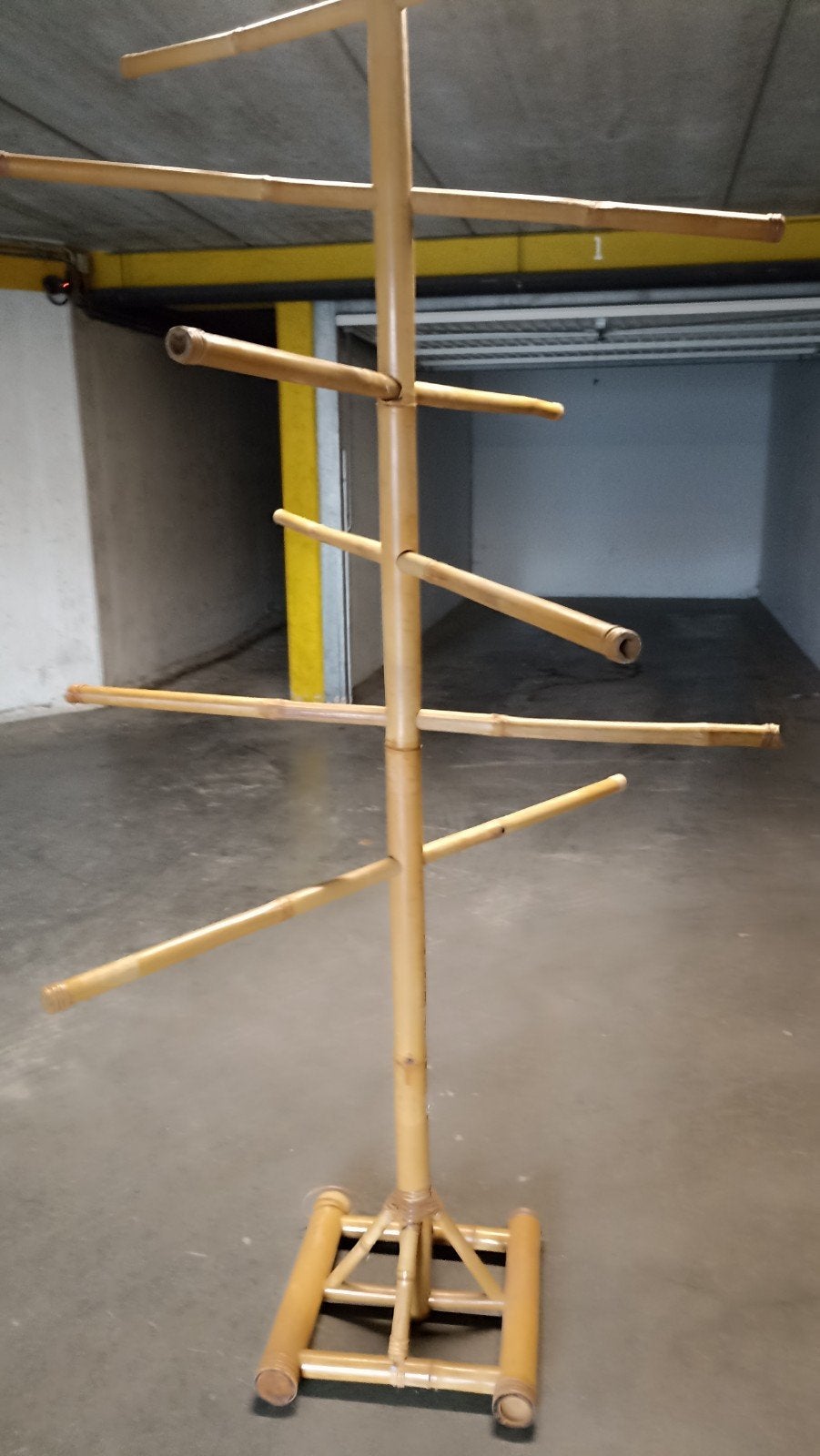 porte manteau bambou, Maison & Meubles, Comme neuf, Bois, Portemanteau sur pied, 150 à 200 cm