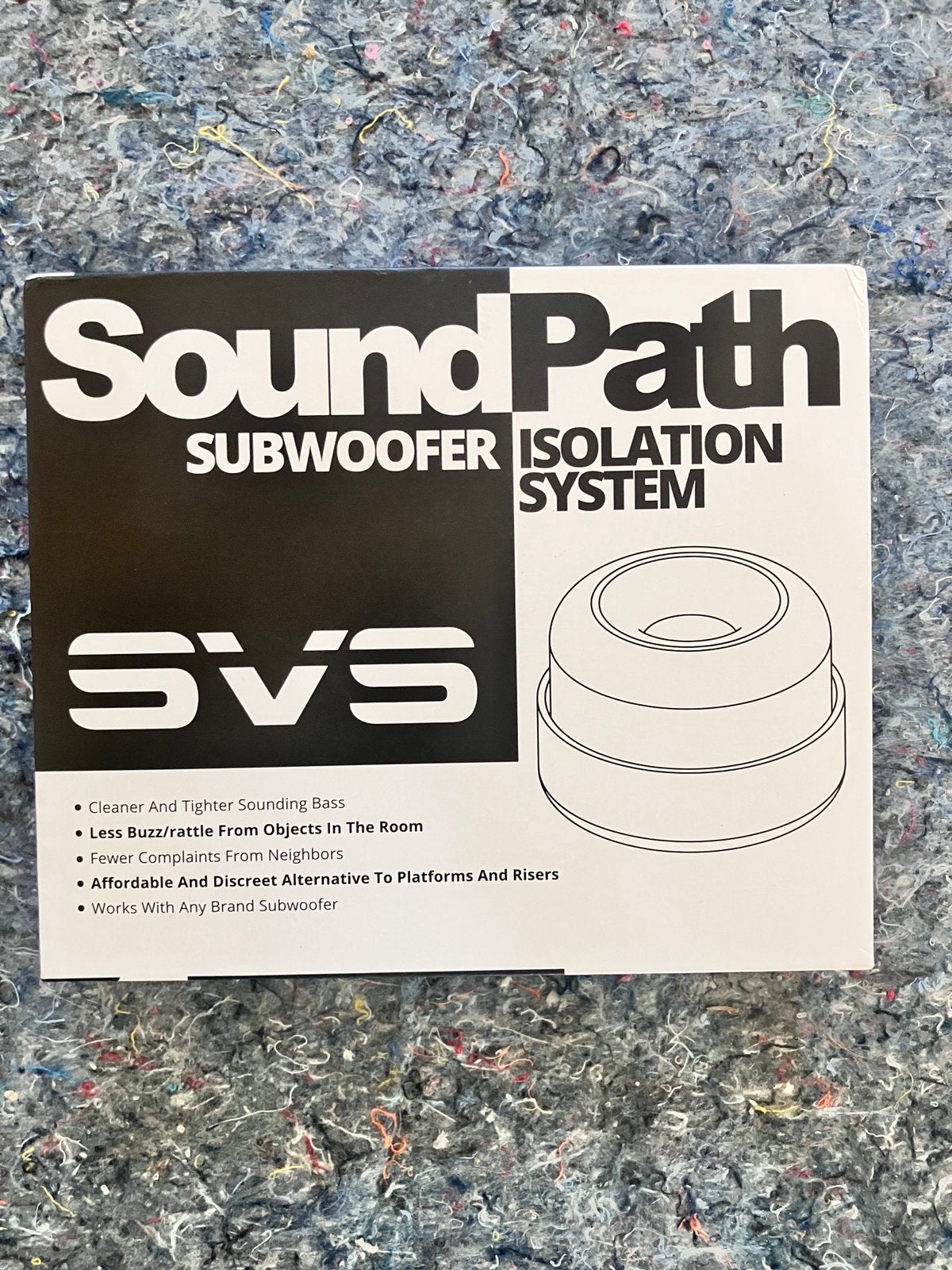 SvS soundpath 4-voet akoestisch isolerende subwoofer, Audio, Tv en Foto, Ophalen of Verzenden, Zo goed als nieuw, Subwoofer, Overige merken
