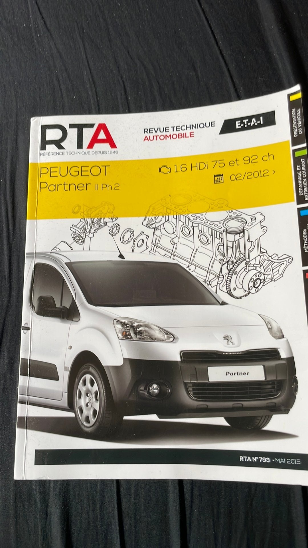 RTA Revue technique Automobile, Enlèvement ou Envoi, Comme neuf, Peugeot