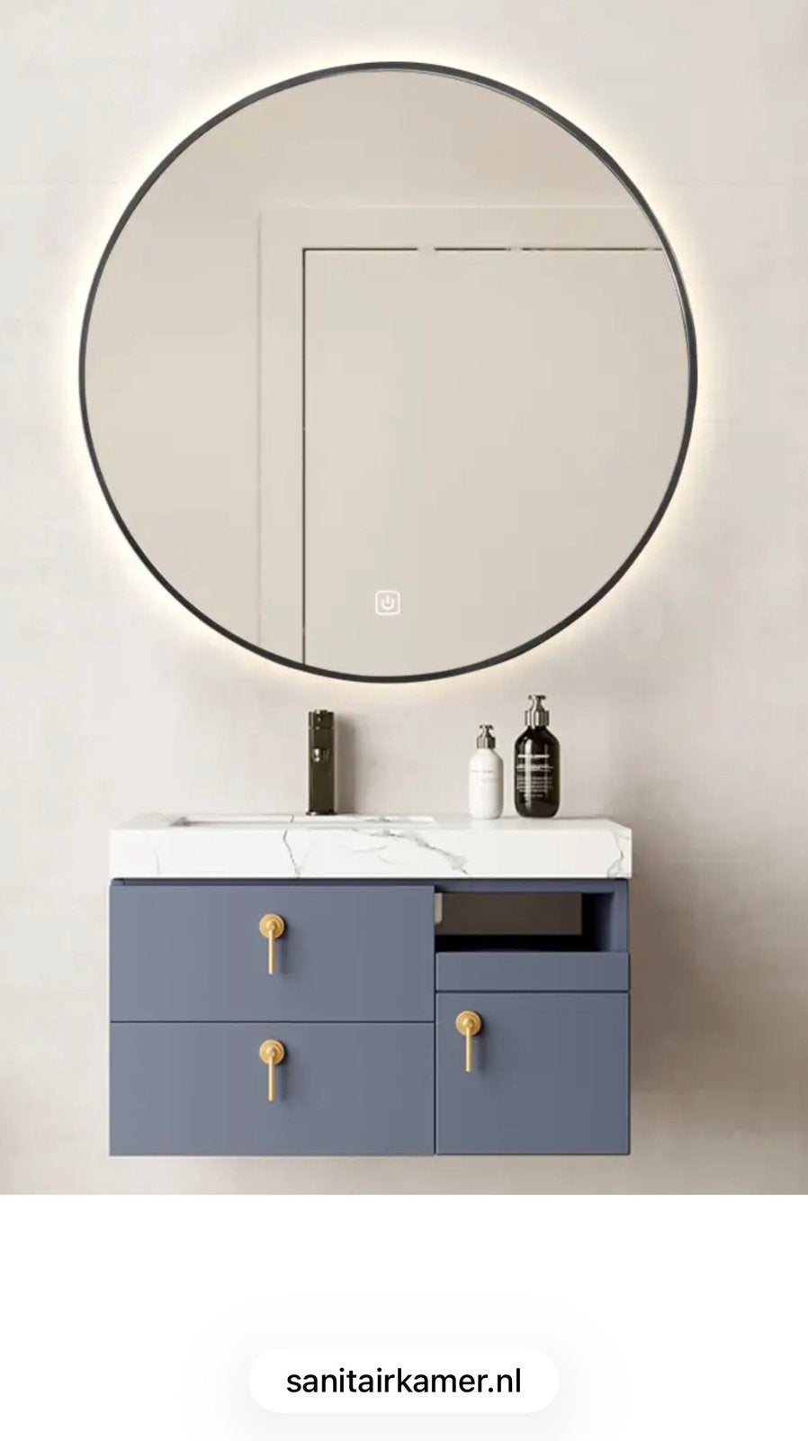 Ronde spiegel 120cm, Huis en Inrichting, Ophalen, 100 tot 150 cm, Rond, Nieuw