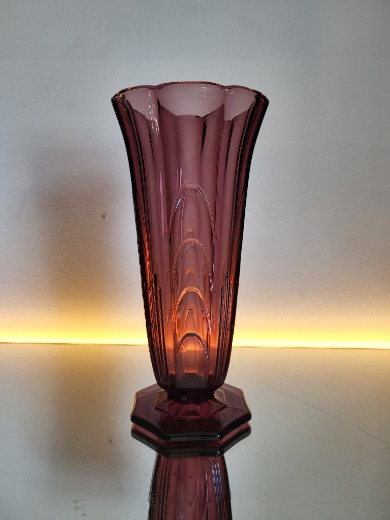 Vase Val Saint Lambert Luxval Machiavel, Enlèvement ou Envoi