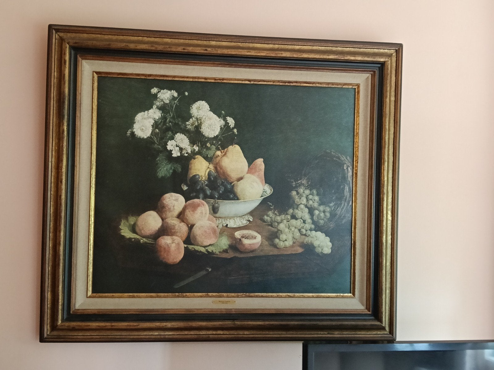 schilderij , stilleven   100x85 cm, fantin latour, Antiquités & Art, Enlèvement ou Envoi, Nature morte