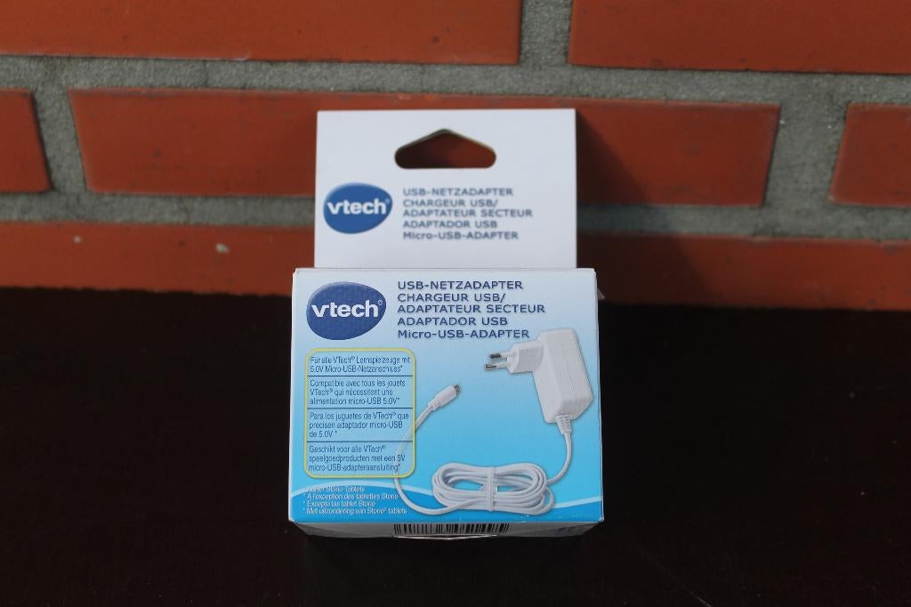V-Tech Adapter met 5.0V micro-usb aansluiting, nieuw in verp, Kinderen en Baby's, Speelgoed | Vtech, Ophalen of Verzenden, Nieuw