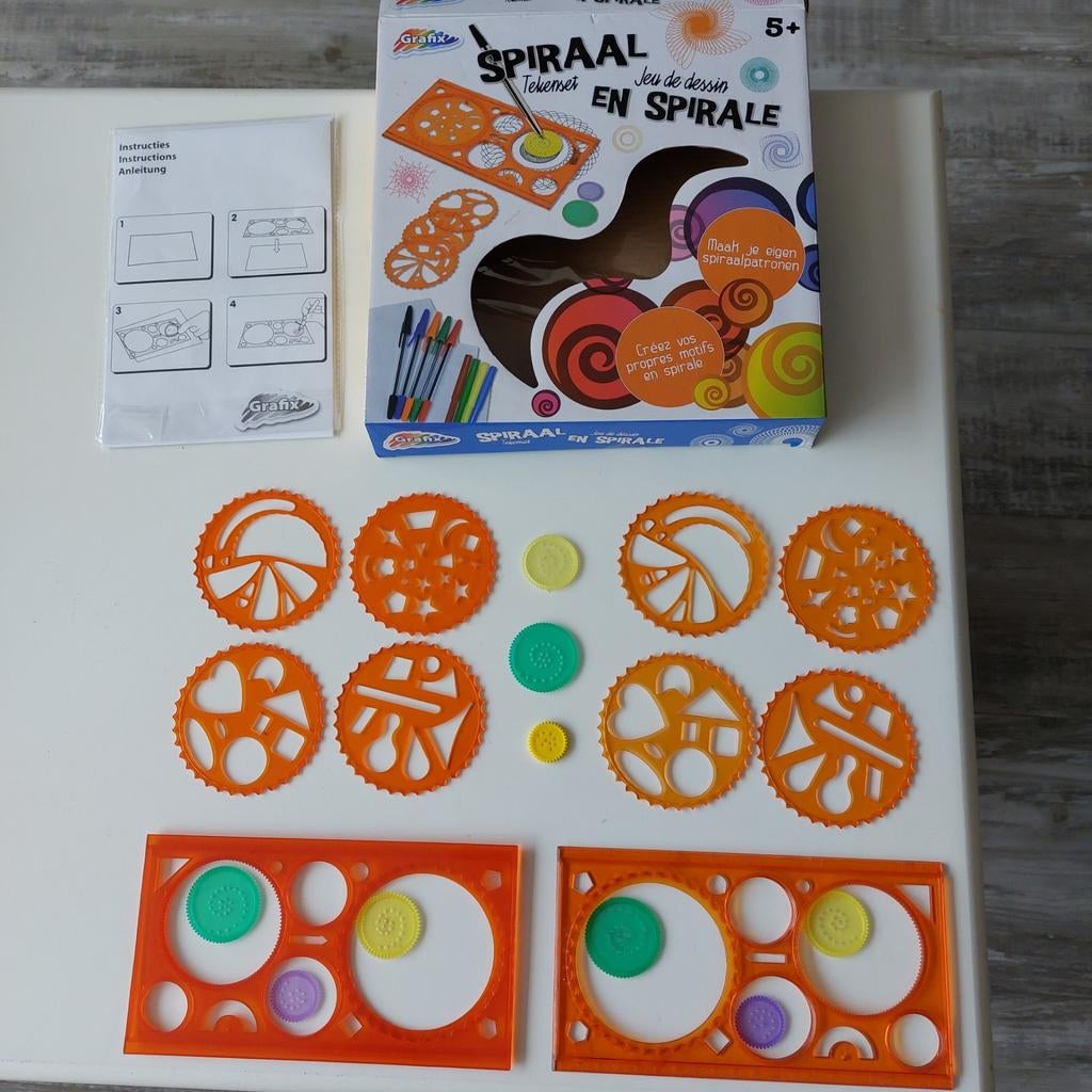 Spiraal tekenset. Van Grafix. Vanaf 5 jaar., Ophalen