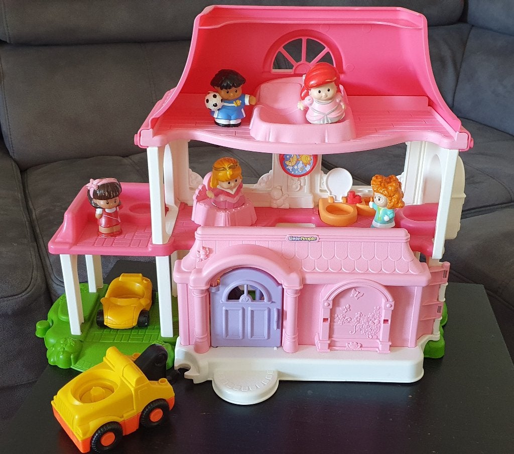 Fisher-Price little people speelhuis, Ophalen, Zo goed als nieuw, Speelset, Met geluid