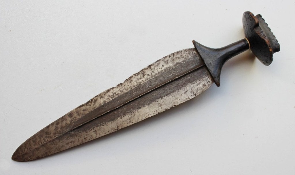 VIEUX COUTEAU KONDA du CONGO, Afrique, Enlèvement ou Envoi, Arme
