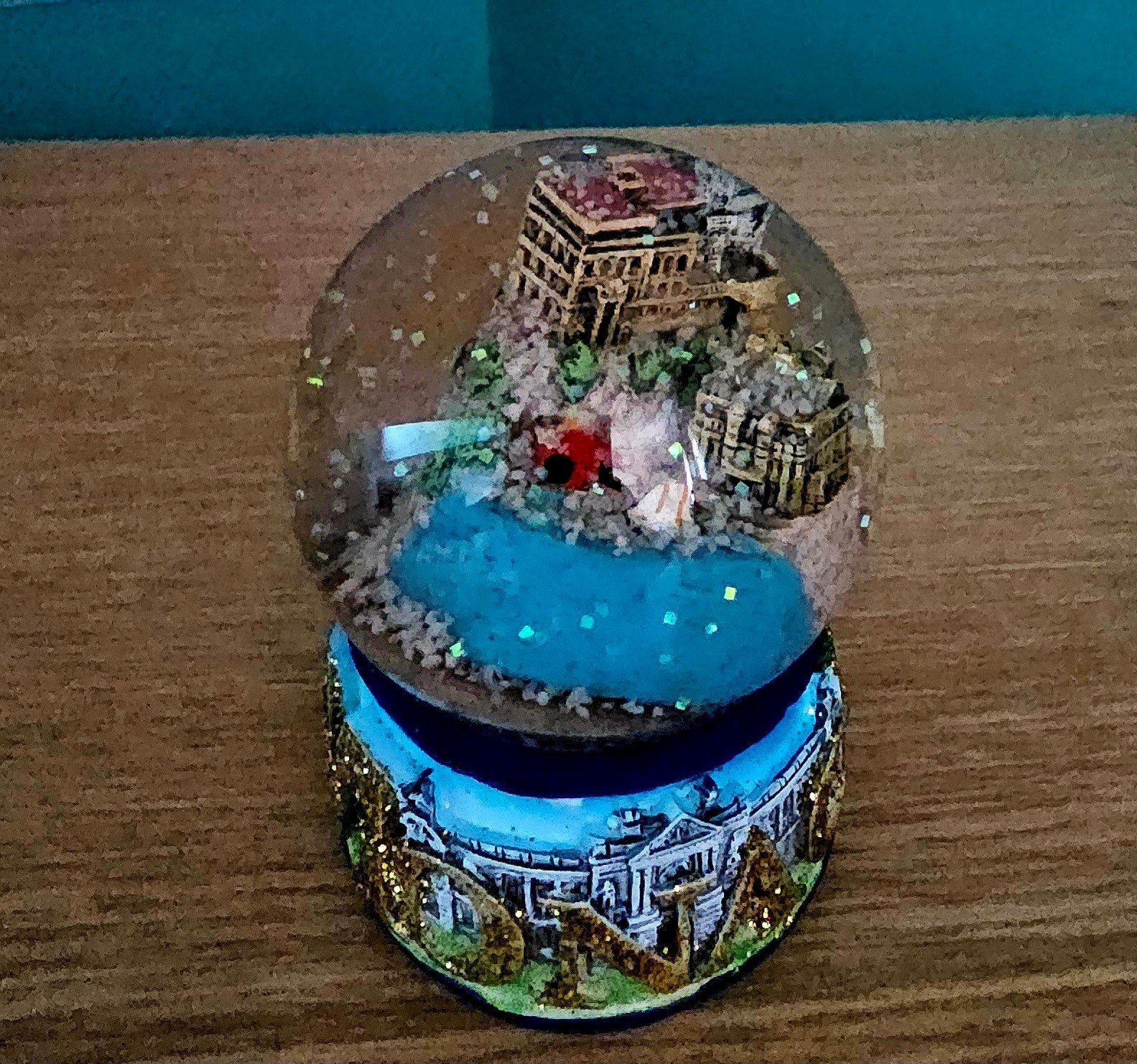 MONACO GLAZEN SNEEUWBOL, Nieuw, Glas