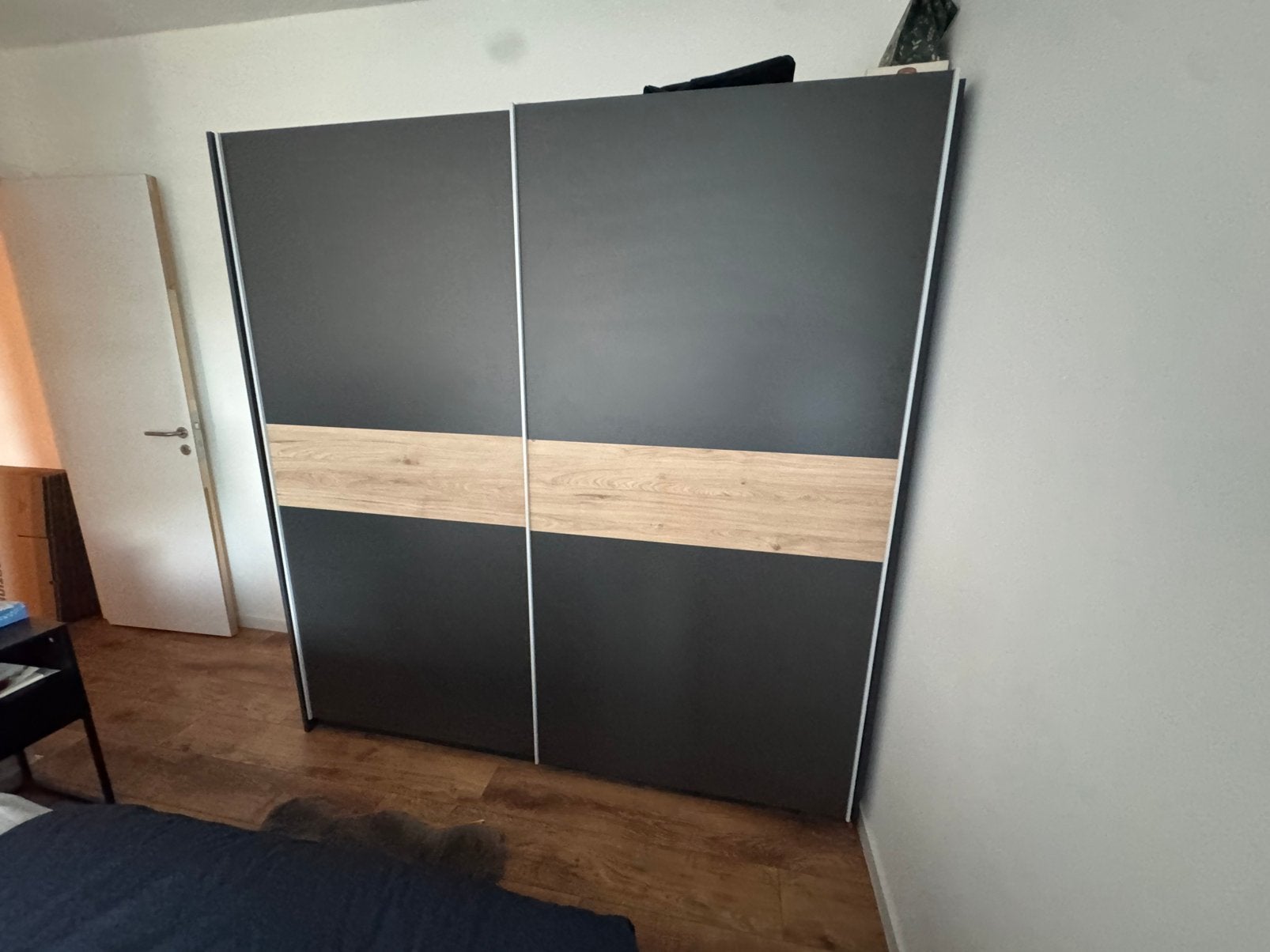 Armoire Genua noir (Leen Bakker) – Très bon état quasi neuf, Enlèvement, Comme neuf