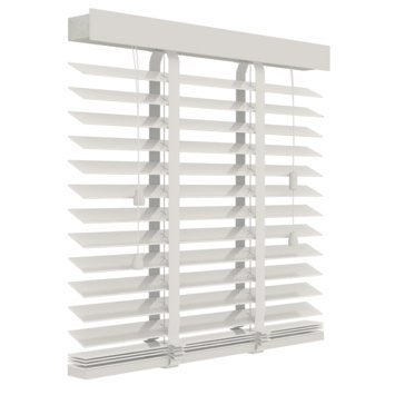 Houten jaloezieën 160h x 220B wit - 2 stuks, Huis en Inrichting, Stoffering | Gordijnen en Lamellen, Ophalen, 200 cm of meer, Wit
