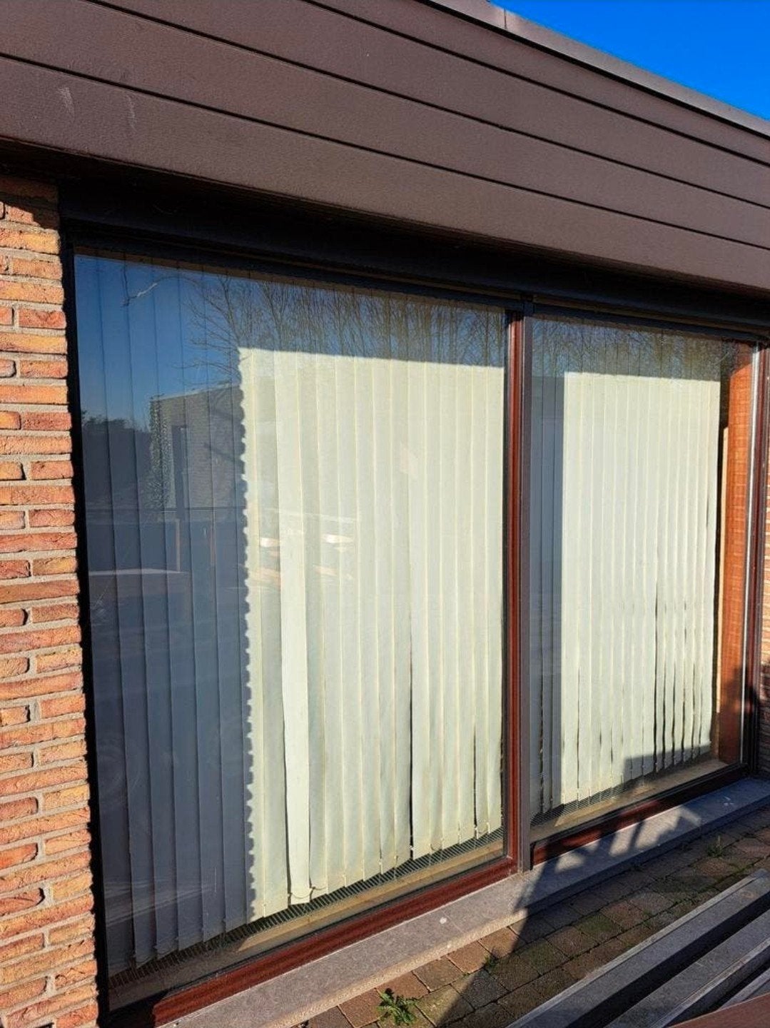 Fenêtre fixe en PVC avec moustiquaire, Double vitrage, 160 cm ou plus, 160 cm ou plus, Comme neuf