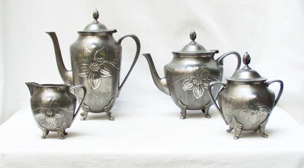 Service à café et thé Art Nouveau (4) - Gerhardy., Antiquités & Art, Enlèvement ou Envoi