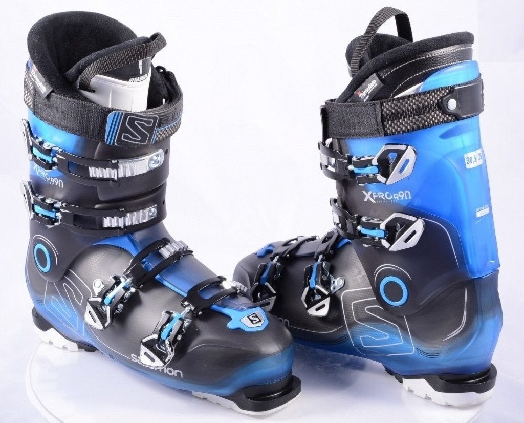43; 44 EU skischoenen SALOMON X PRO R90 BLACK/blue, Sport en Fitness, Gebruikt, Verzenden, Schoenen, Salomon