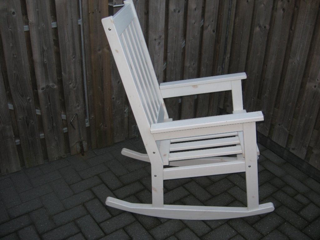 Schommelstoel, Ophalen, Gebruikt, Wit, Eén
