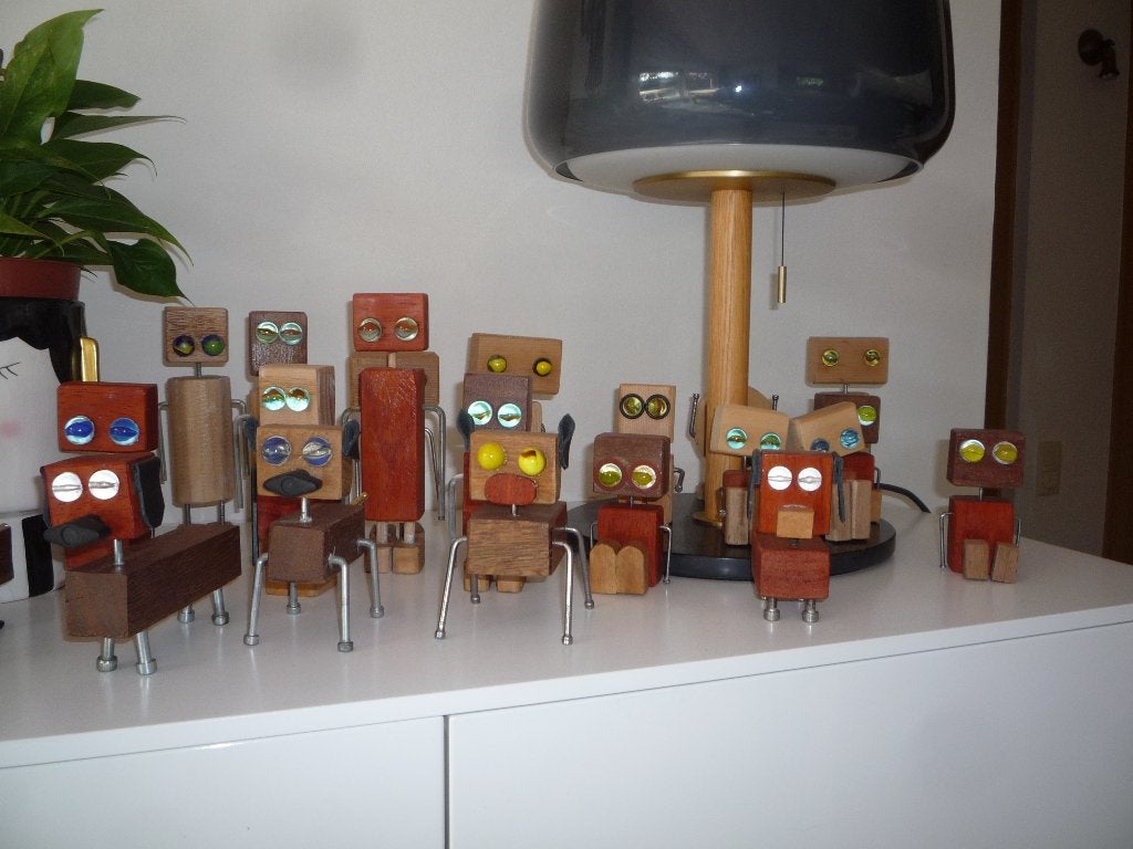 houten robots, Ophalen of Verzenden, Nieuw