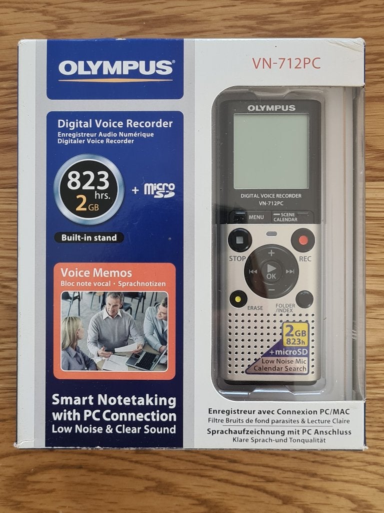 olympus digital voice recorder VN-712PC, Ophalen of Verzenden, Defecte bandrecorder
